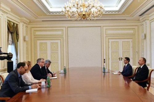 İlham Əliyev Herbert Salberi qəbul edib