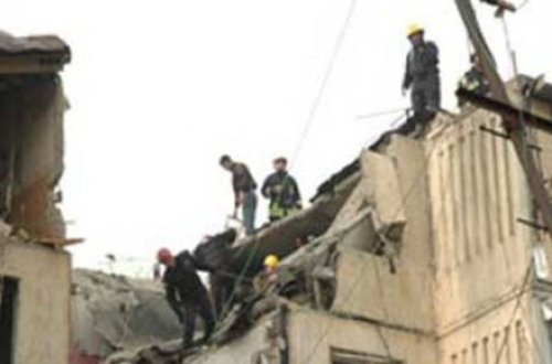 İspaniyada bina uçdu