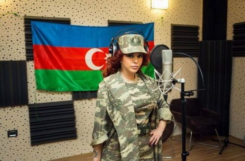 Aygün Kazımova Azərbaycan əsgərinə mahnı həsr etdi