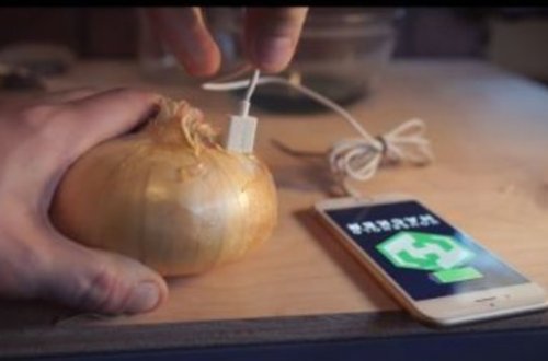 Telefonunuzu soğan ilə şarj edin