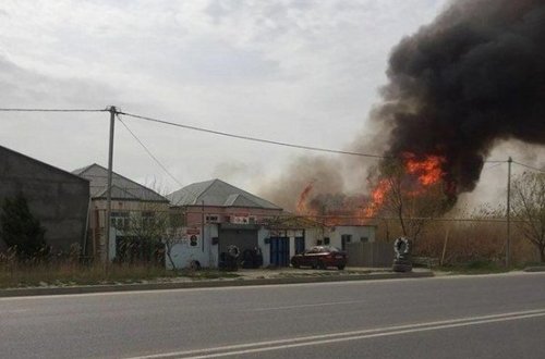 Bakıda güclü yanğın