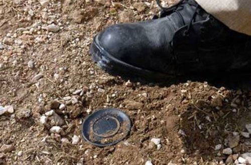 Qazax sakini minaya düşdü