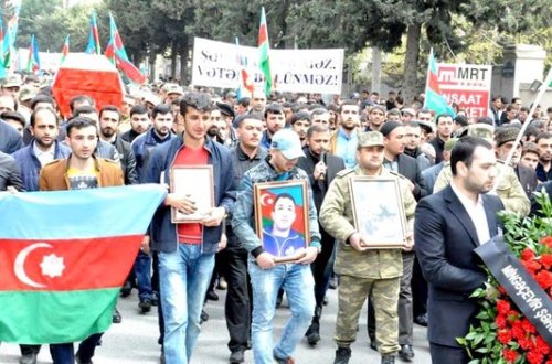 Şəhid Qasımov Teymur torpağa tapşırıldı