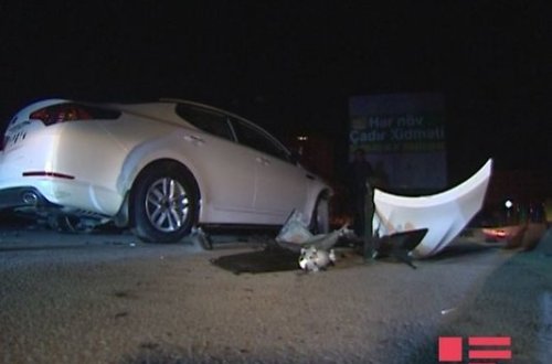 Bakıda sərxoş sürücü qəza törətdi