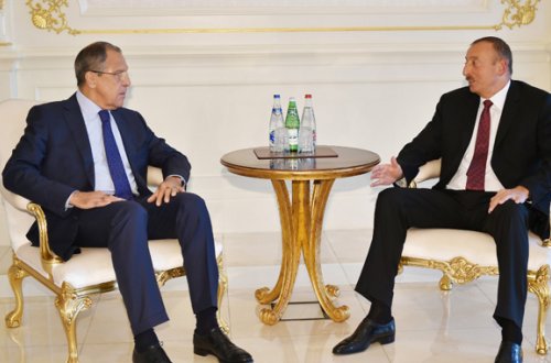 İlham Əliyev Lavrovla görüşdü