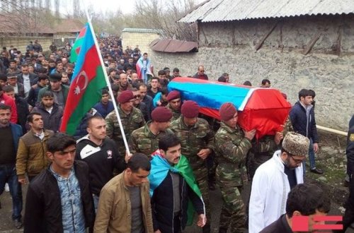 Şəhid olan Azərbaycan hərbçiləri dəfn edilib
