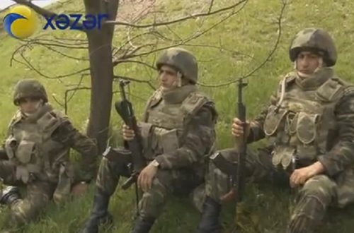 `Erməni bayrağını yandırıb, şanlı bayrağımızı asdıq`