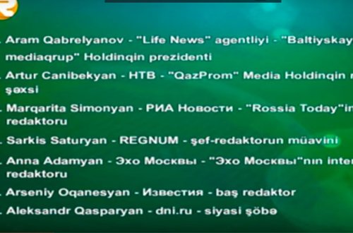 Rusiya mediasındakı ermənilər