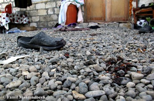 Ermənilər evə mərmi atdı