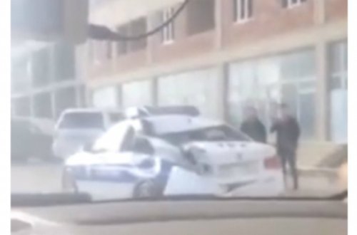 Yük avtomobili DYP maşınını arxadan vurdu