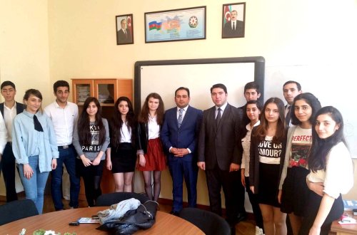 ASGA və ATGTİ rəhbərliyi şagirdlərlə görüşdü