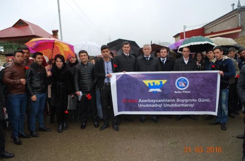 Gənclərin Quba Soyqırımı Memorial Kompleksinə yürüşü təşkil olunub