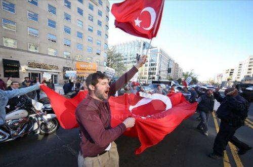 Ərdoğanı Amerikada coşqu ilə qarşıladılar