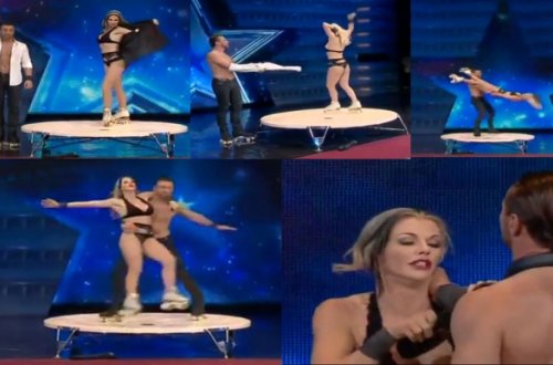 Yarıçılpaq cütlüyün inanılmaz şousu