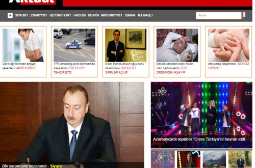 AKTUAL.AZ saytı 2 yaşında