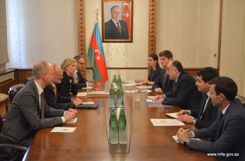 Elmar Məmmədyarov Baxleri qəbul etdi