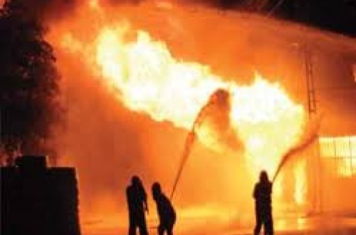 Turizm Kollecinin binası yandı