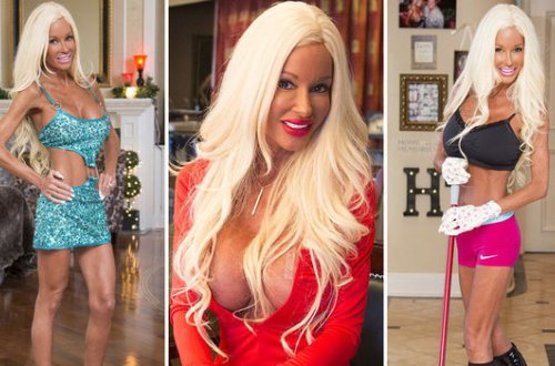 Beş uşaq anası “Barbi”yə çevrildi