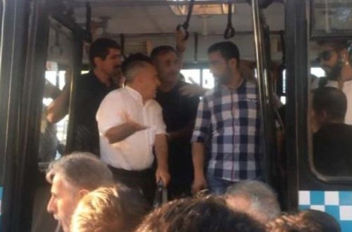 Sərnişin avtobusunda sürücü BİABIRÇILIĞI: ağsaqqal kişini... VİDEO