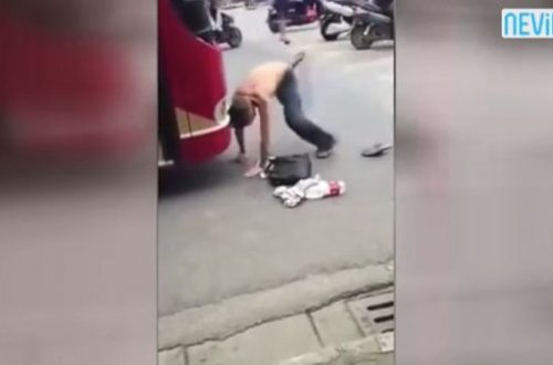 Başını avtobusa o qədər çırpdı ki... - Səbəbi isə... - VİDEO