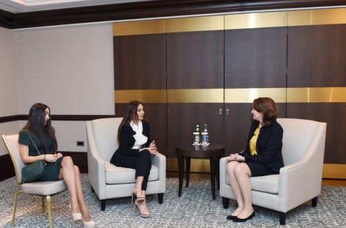 Mehriban Əliyeva görüşlər keçirdi