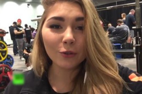 16 yaşlı qız 110 kq ştanqı qaldırdı