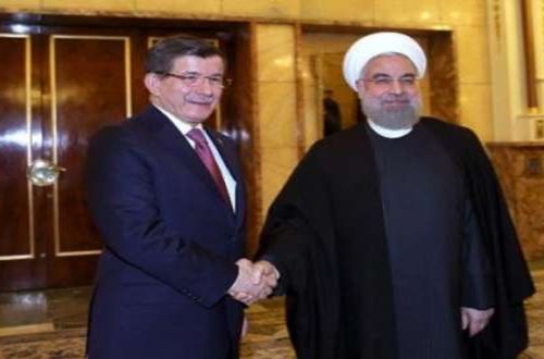 Davudoğlu Ruhani ilə görüşdü