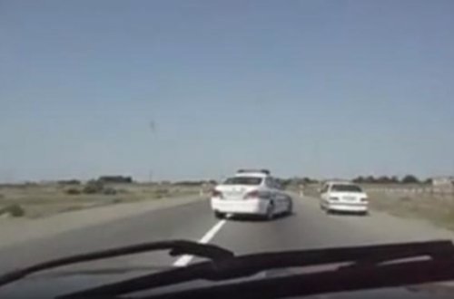 Yol polisi qəza şəraiti yaratdı