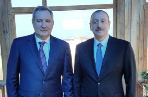 İlham Əliyev Dmitri Roqozini qəbul etdi – YENİLƏNİB
