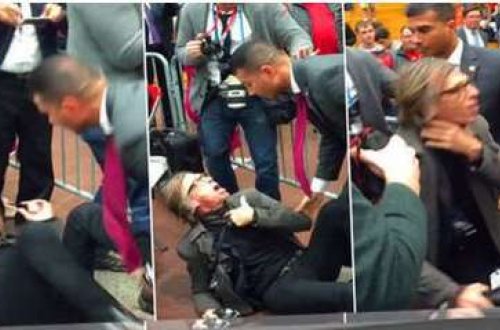 Prezidentliyə namizədin cangüdənləri jurnalisti döydülər