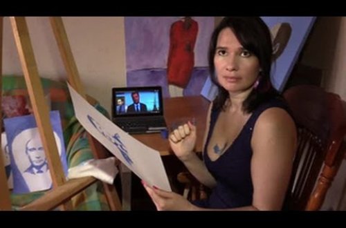 Rusiyalı rəssam sinəsi ilə “Oskar” mükafatı alan aktyorun portretini çəkdi