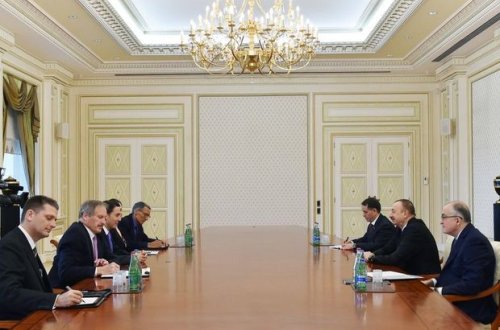 İlham Əliyev Amos Hokstaynı qəbul etdi