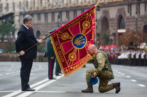 Kiyevdə hərbi parad keçirilib
