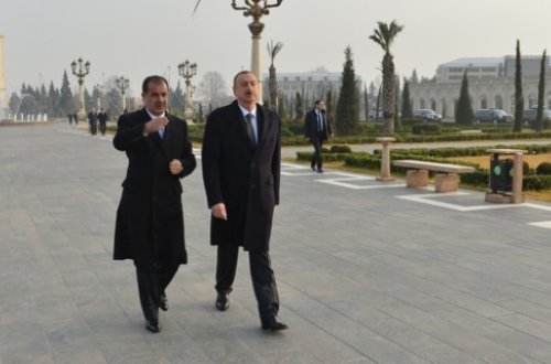 İlham Əliyev park-bulvarda olub