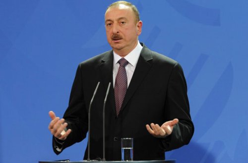 İlham Əliyev Münhendə Qarabağdan danışdı