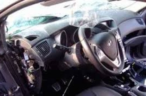 Sürücünü yuxu tutdu, maşın aşdı