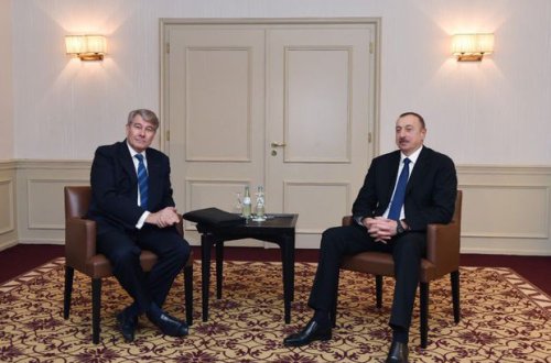 İlham Əliyev Volfqanq Büxele ilə görüşdü