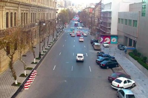 Bakının mərkəzi küçəsində nəqliyyatın hərəkəti tam məhdudlaşdırılır