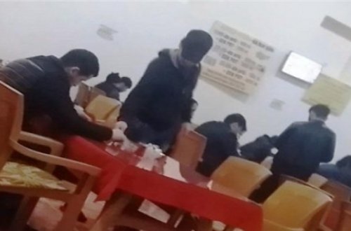 Bakıdakı gizli qumarxanadan şok kadrlar