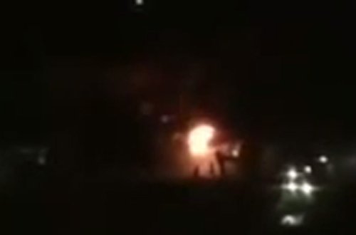 Tikilməkdə olan metro stansiyası ərazisində yanğın