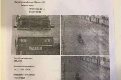 180-dan o yana gedə bilməyən maşını 230-la radara saldılar