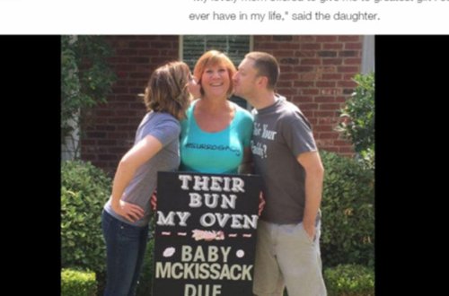 Nənə nəvəsini doğdu