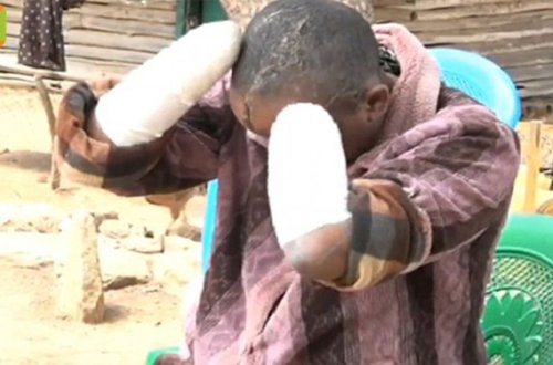 Uşağı olmur deyə arvadının iki əlini də kəsdi