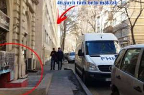 Məktəbin önündə əxlaqsızlıq yuvası