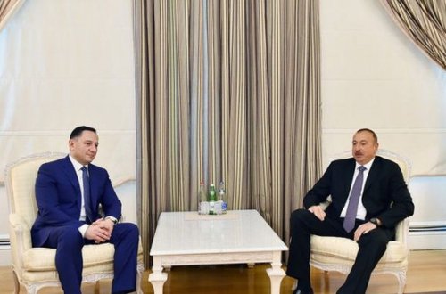 İlham Əliyev Gürcüstanın Dövlət Təhlükəsizliyi Xidmətinin rəisini qəbul edib