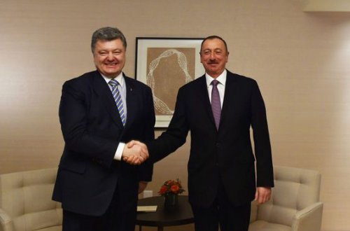 İlham Əliyev  Ukrayna prezidenti ilə görüşüb.