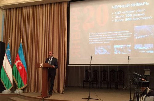 Özbəkistandakı diasporamız 20 Yanvar facisəi ilə bağlı geniş tədbir keçirdi