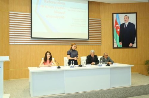 “Referendum və onun siyasi-hüquqi əhəmiyyəti” mövzusuda maarifləndirici tədbir keçirildi