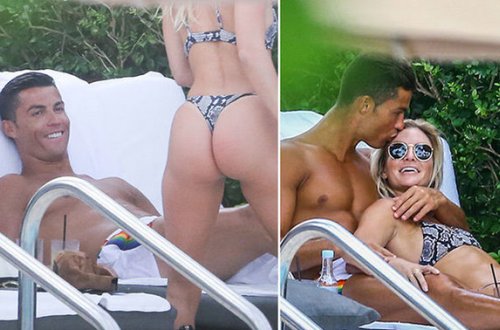 Ronaldo yeni sevgilisi ilə istirahətdə