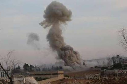 Rusiya Suriyanı barrel bombasıyla vurdu